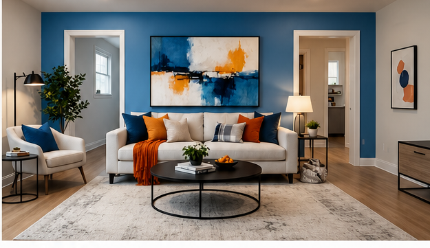 Harmanwe furnished living room